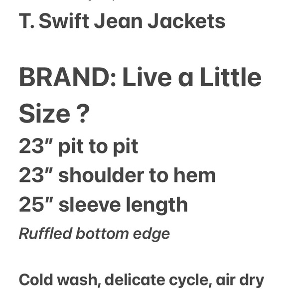 Handpainted Taylor Swift Jean Jacket - Picture 8 of 8